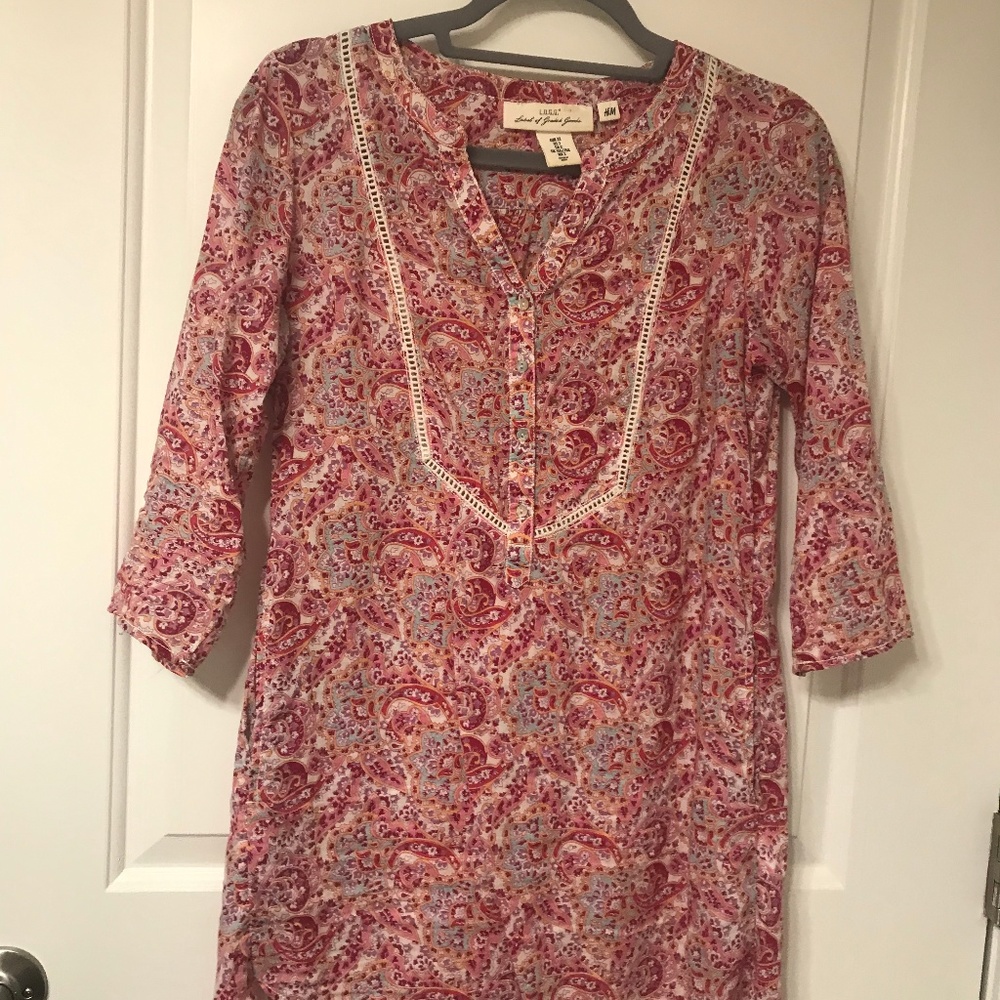 Pink paisley Dress
